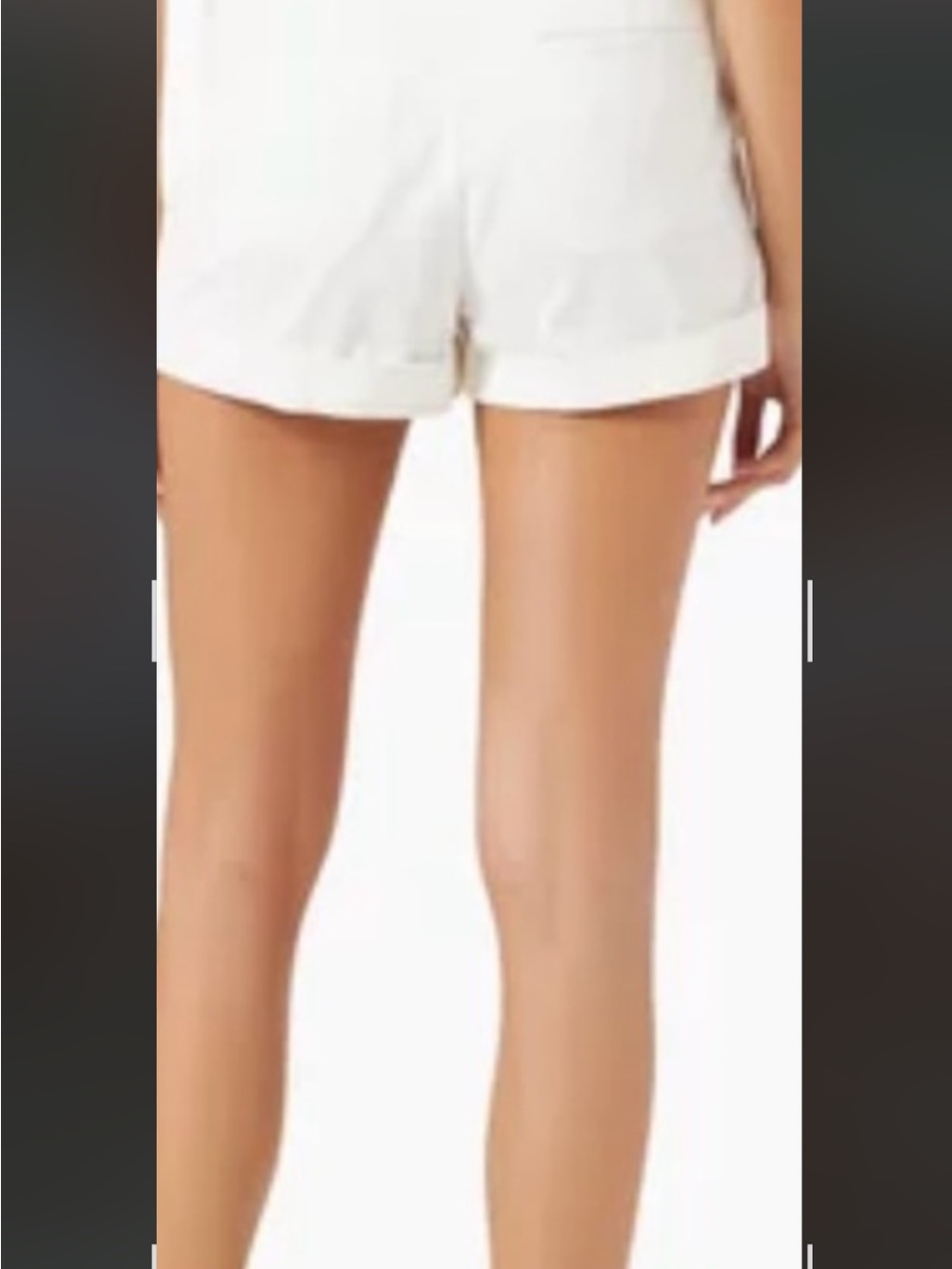 STAUD White High-Waist  Shorts